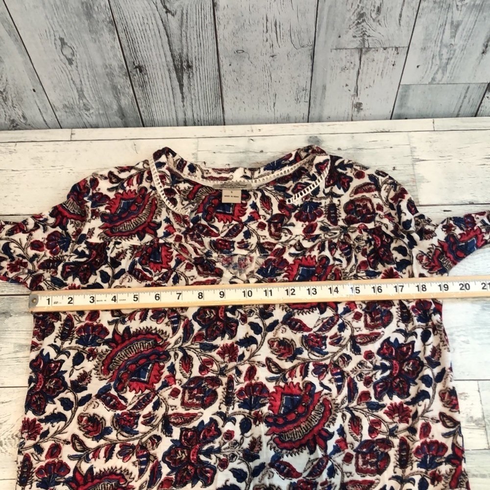 Lucky Brand V-Neck Blouse Small - Picture 7 of 11